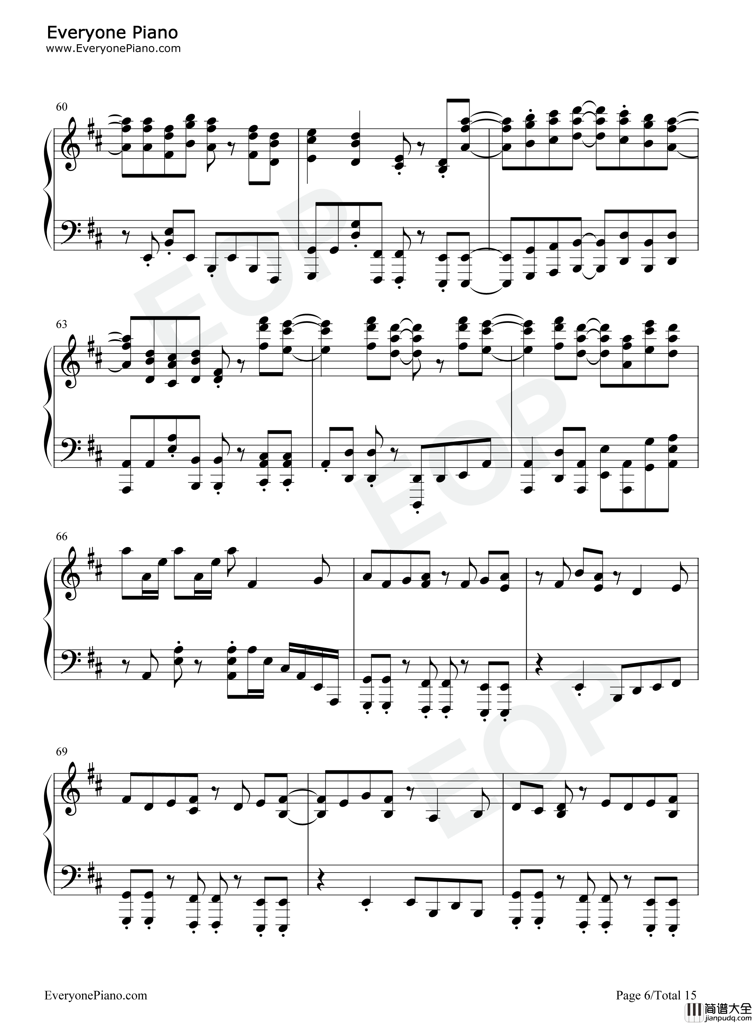 SOUVENIR钢琴谱_BUMP_OF_CHICKEN