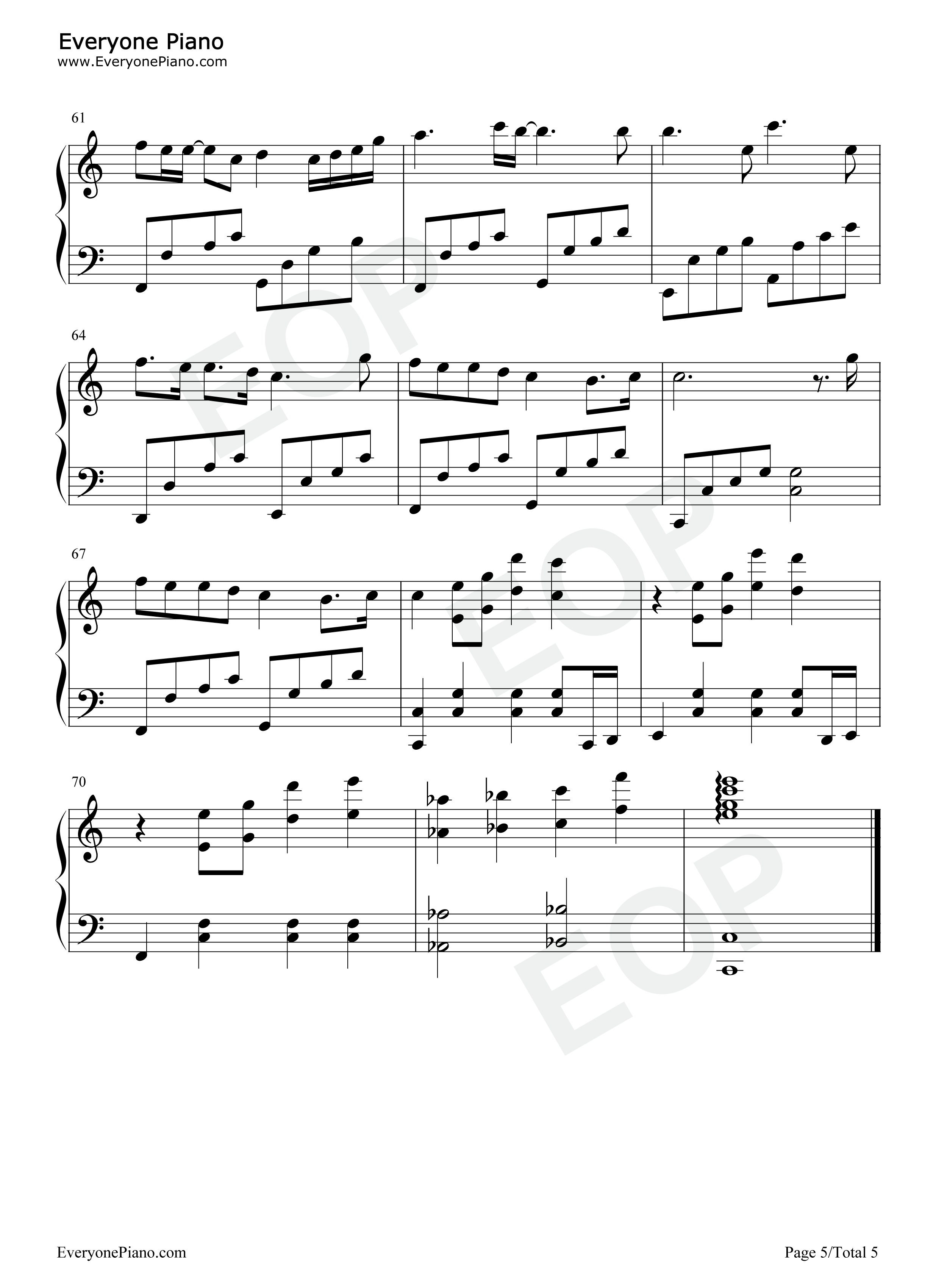 裹着心的光钢琴谱_林俊杰