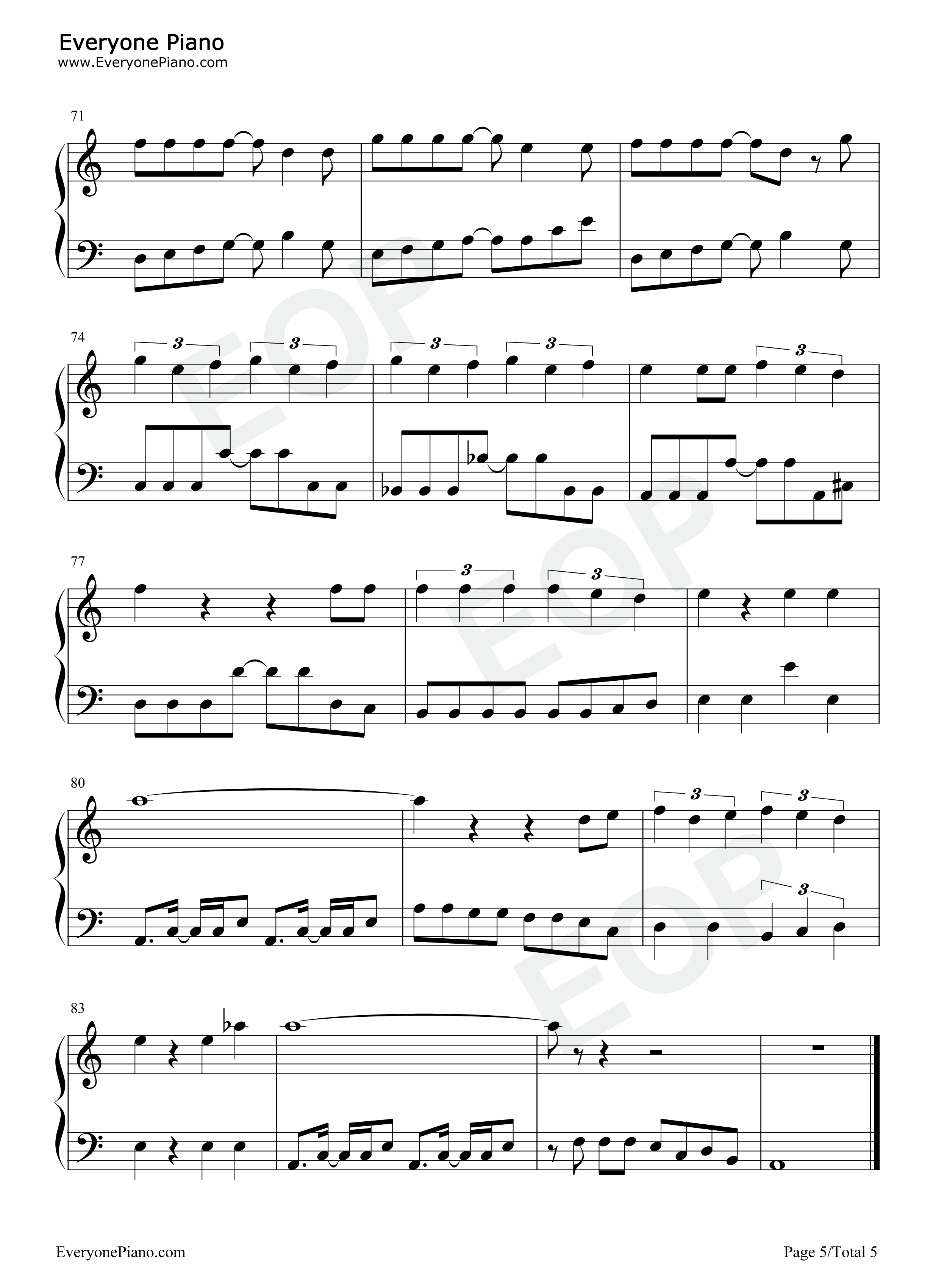 Be_Prepared钢琴谱_Elton_John