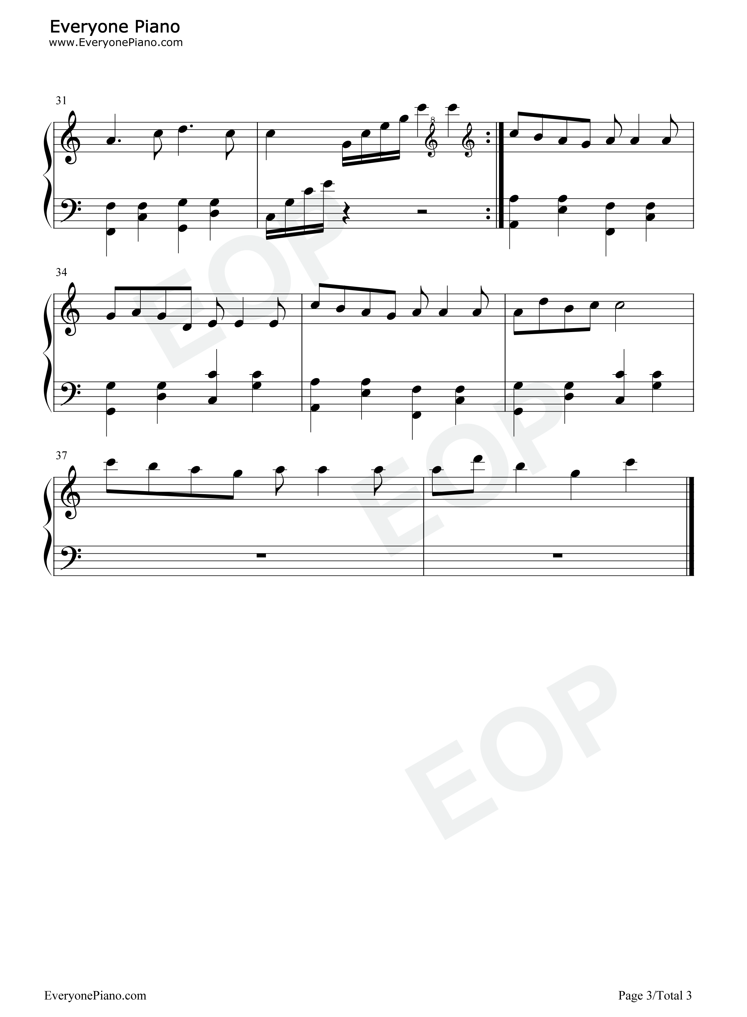 樱花树下的约定钢琴谱_旺仔小乔