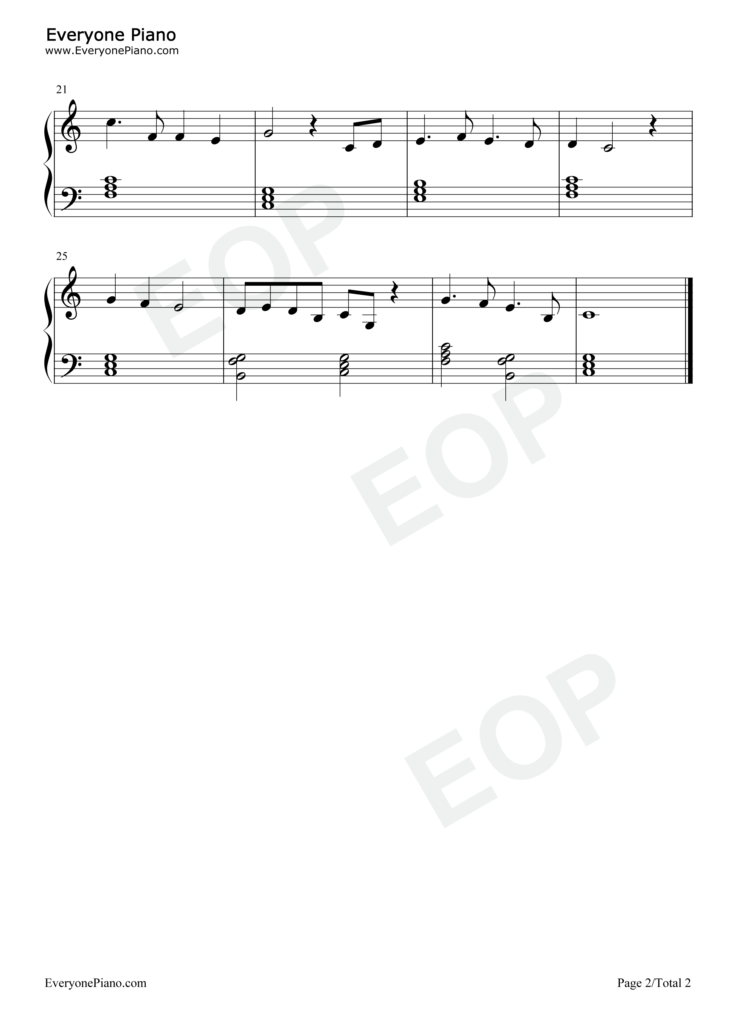 I_See_The_Light钢琴谱_Alan_Menken