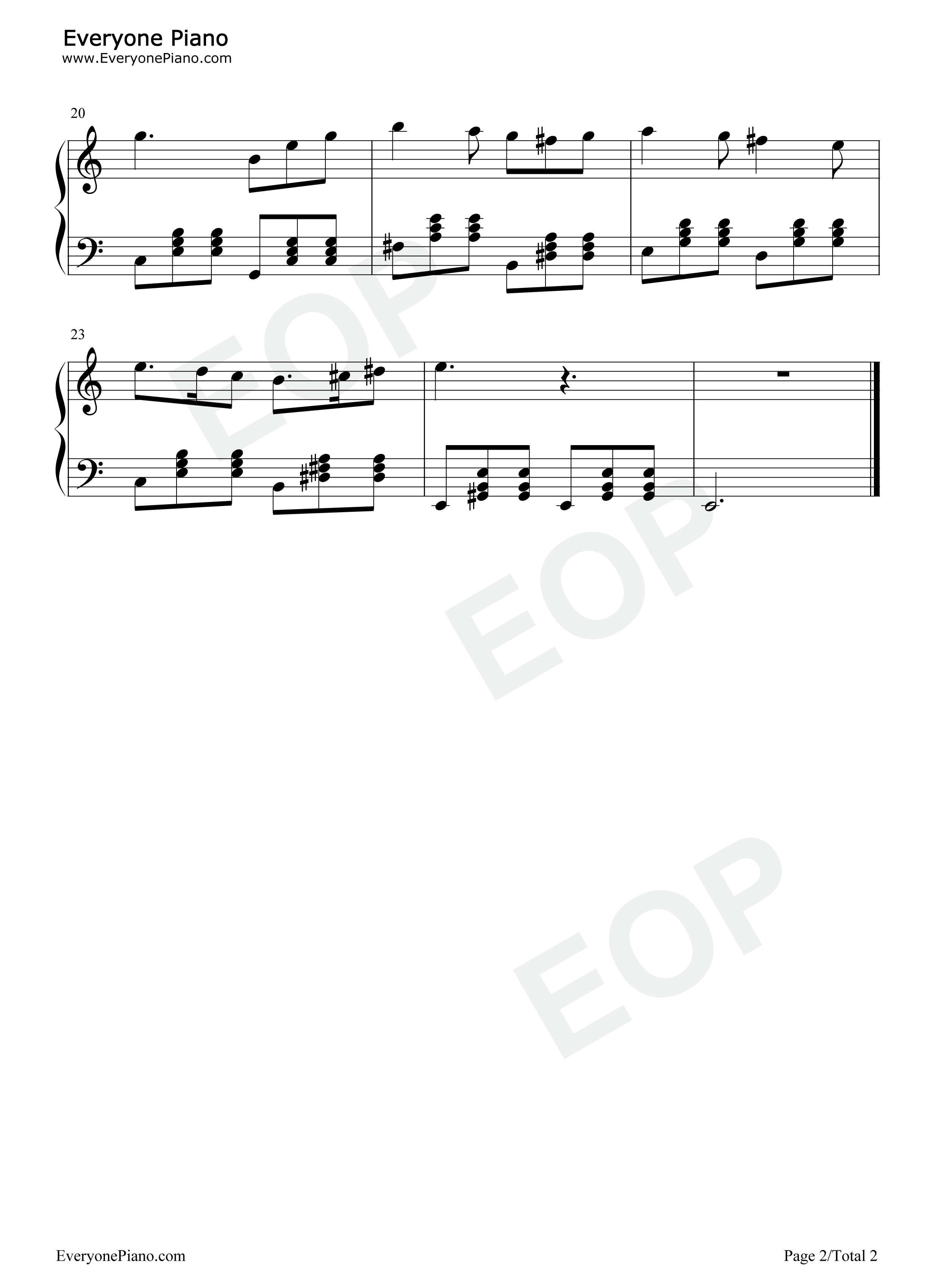 人生のメリーゴーランド钢琴谱_久石让