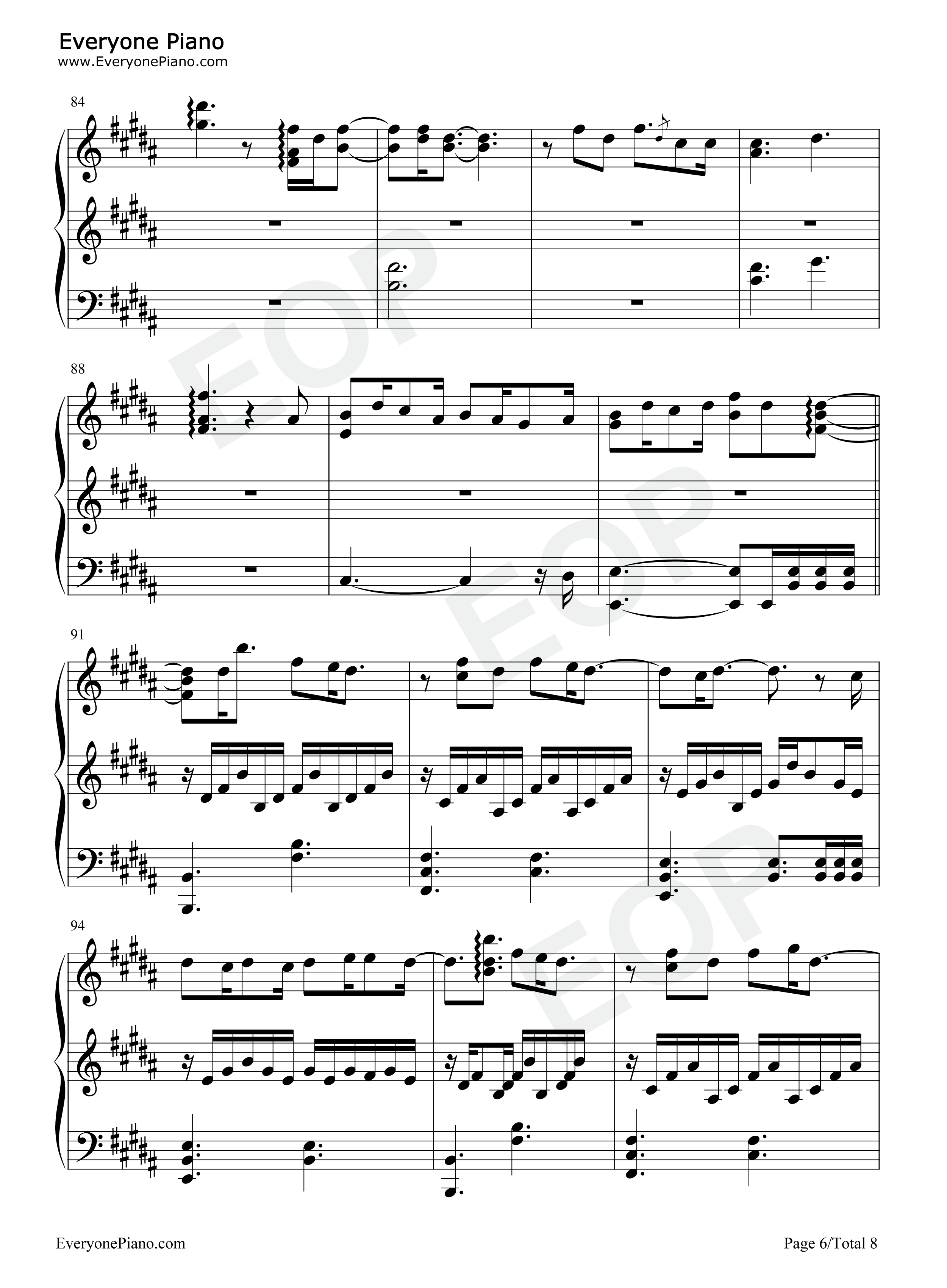 Runaway钢琴谱_Aurora