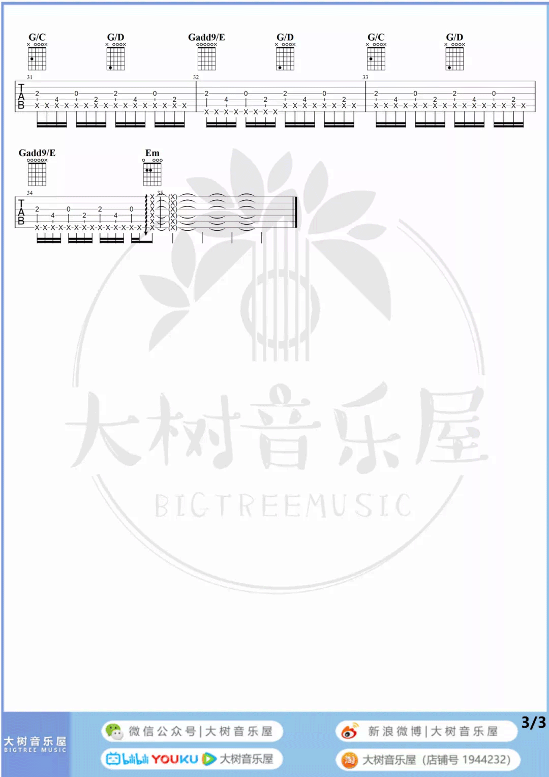 孤勇者吉他谱3-陈奕迅